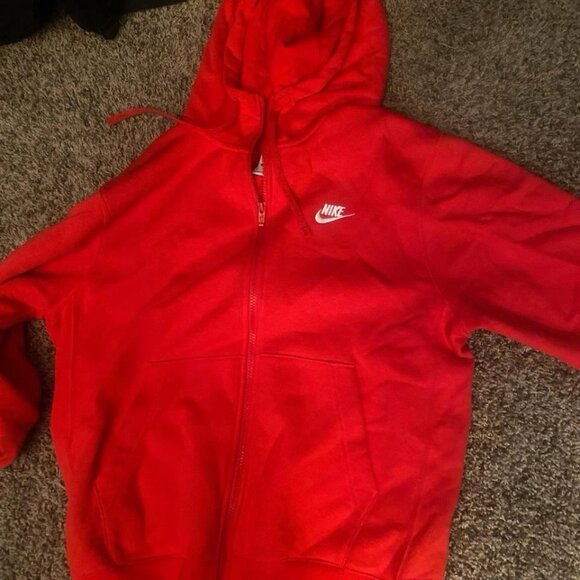 Red Nike Zip Up Jacket Small - Picture 3 of 4